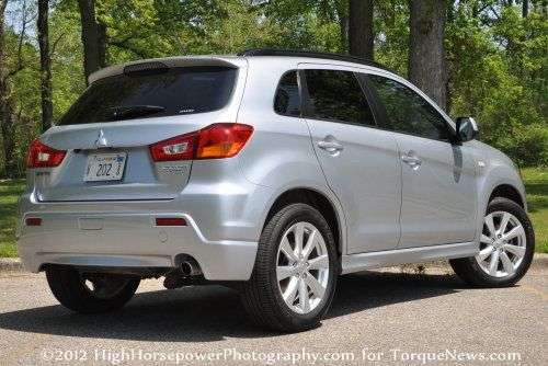 The rear end of the 2012 Mitsubishi Outlander Sport SE AWC | Torque News